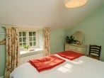 Red bedroom window Red bedroom window